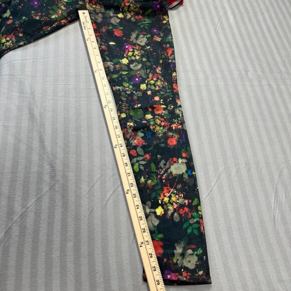 Mother The Looker Magical Forest Jeans Size 34 Floral Denim Made in USA - Picture 10 of 12